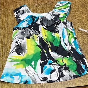 3/&10-Express Multicolor Abstract Blouse